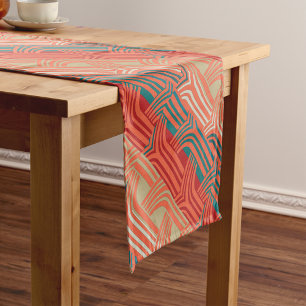 Afrocentric Geometric Motif Short Table Runner