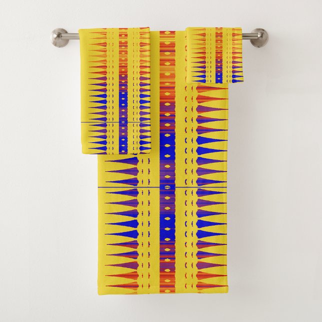 Afrocentric Geometric Print • Cultural Bath Towel  (Creator Uploaded)