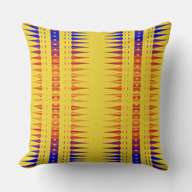 Afrocentric Geometric Print  Cushion (Front)