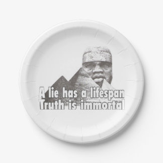 Afrocentric greatness quote paper plate
