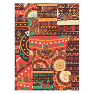 Afrocentric Kente Tribal Pattern decor  Tablecloth
