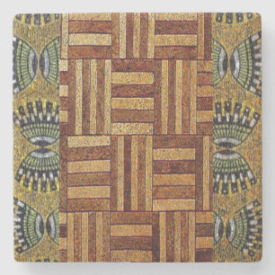 Afrocentric Motif Pattern Stone Coaster