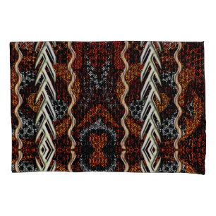 Afrocentric Motif Print Pillowcase