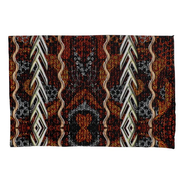 Afrocentric Motif Print  Pillowcase (Front)