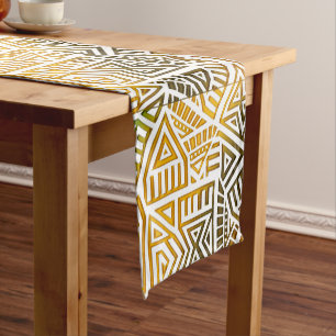Afrocentric Motif Short Table Runner