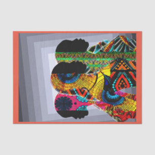 Afrocentric Silhouette Art Tissue Paper