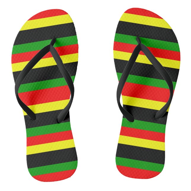 Afrocentric Stripes Jandals (Footbed)