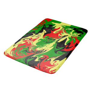 Afrocentric Swirls Bath Mat