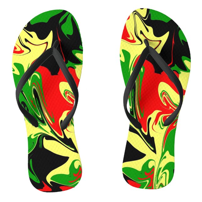 Afrocentric Swirls Jandals (Footbed)