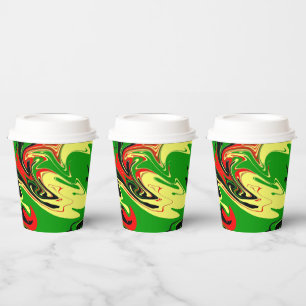Afrocentric Swirls  Paper Cups