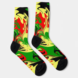 Afrocentric Swirls Socks