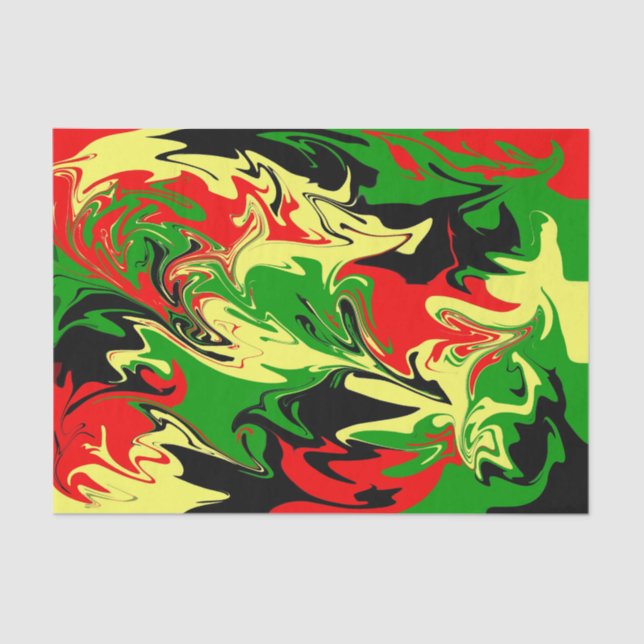 Afrocentric Swirls Tissue Paper (Front)