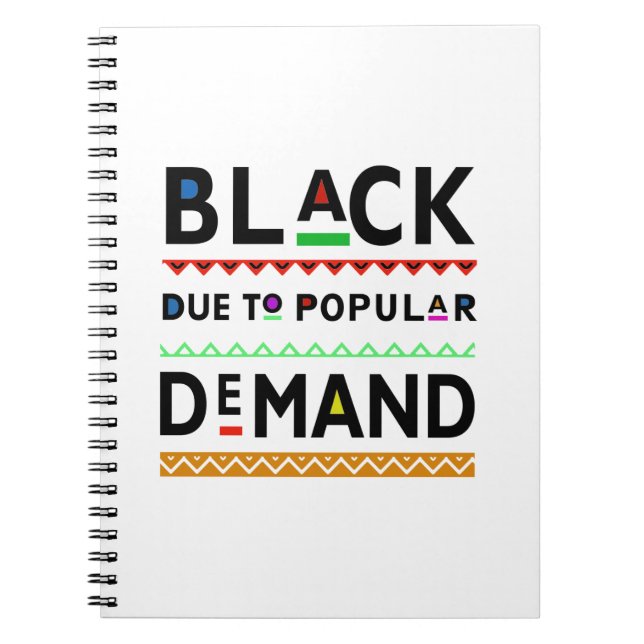 Afrocentric tee spiral notebook (Front)