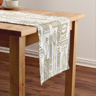 Afrocentric Urban Modern Motif Short Table Runner