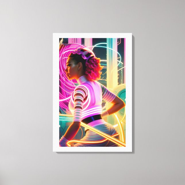 Afrofuturism Five Canvas Print (Front)