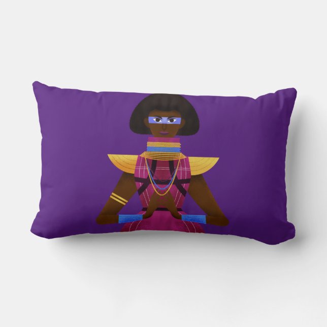 Afrofuturism Lumbar Cushion (Back)