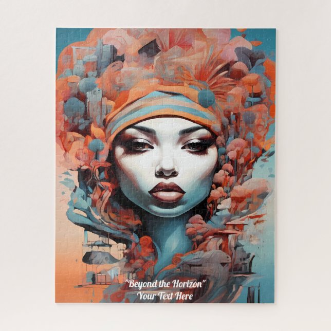 Afrofuturism :Vibrant African Beauty & Heritage Jigsaw Puzzle (Vertical)