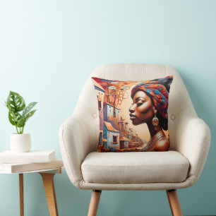 "Afrofuturism: Vibrant Dreams of Heritage" Cushion