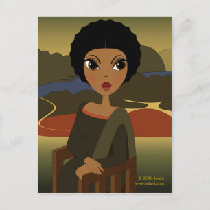 Afro'na Lisa Postcard