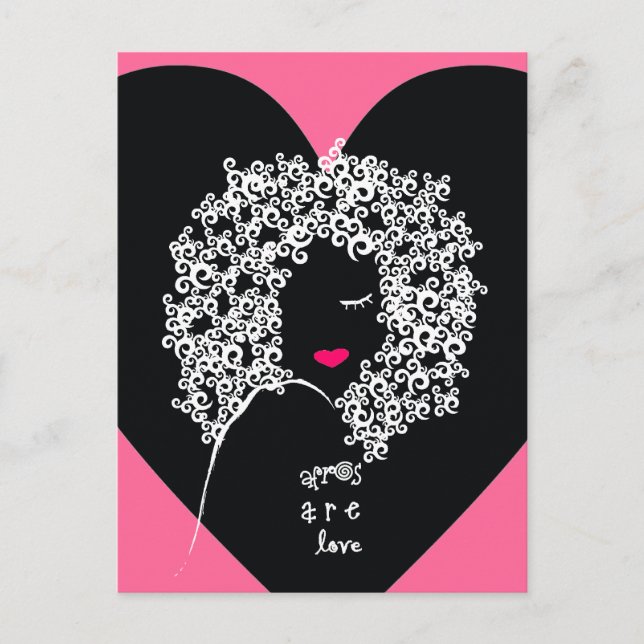 Afros Are Love postcard (Front)