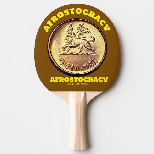 AFROSTOCRACY TABLE TENNIS. BS PING PONG PADDLE (Front)