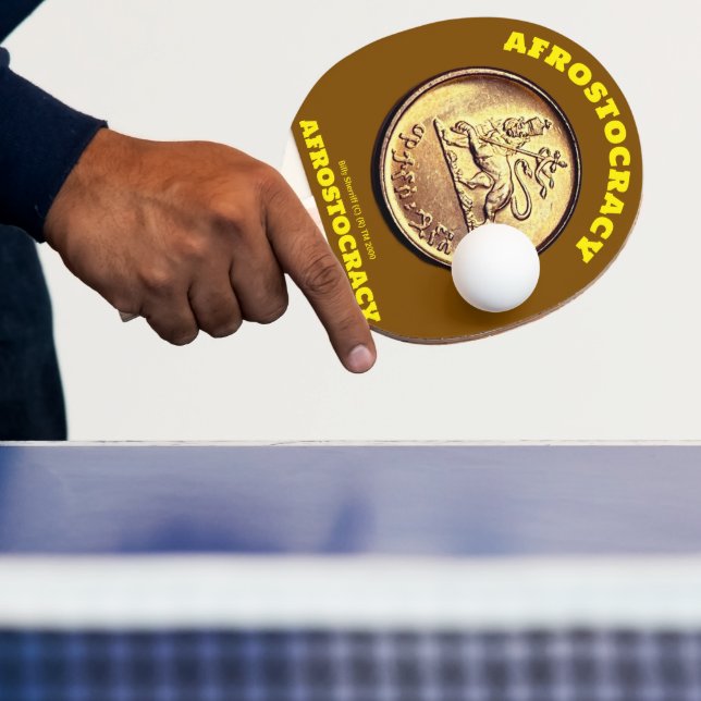 AFROSTOCRACY TABLE TENNIS. Sheriff  Ping Pong Paddle (Insitu)