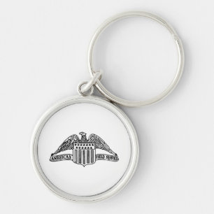 AFS Logo 1947 Round Keychain, Small (1.44") Key Ring
