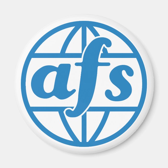 AFS Logo 1972 Standard, 2¼ Inch Circle Magnet (Front)