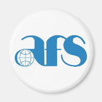 AFS Logo 1976 Standard, 2¼ Inch Circle Magnet