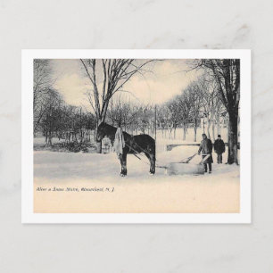 After a Snowstorm, Bloomfield, NJ Vintage Postcard