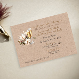 After Ceremony Wedding Invitation Postcard