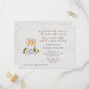 After Ceremony Wedding Invitation Postcard