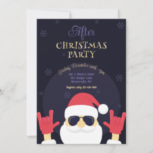 After Christmas Santa Party Invitation