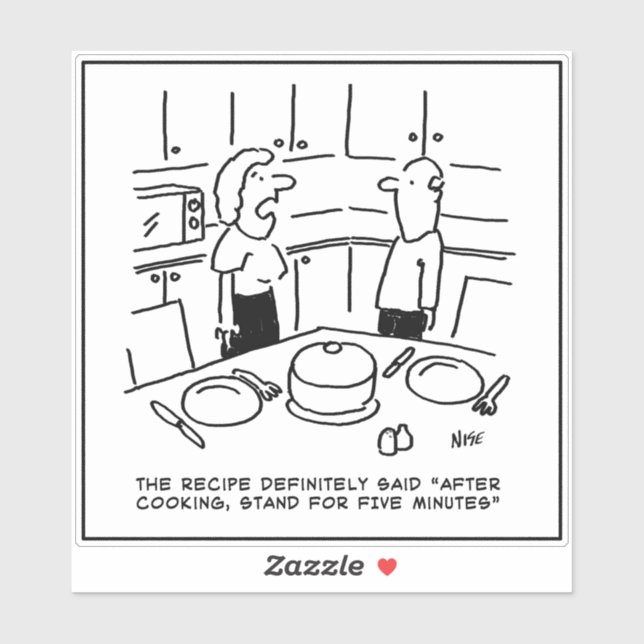 After Cooking Stand for 5 Minutes - Funny Recipe (Sheet)