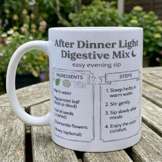 After Dinner Digestive Tea Recipe Coffee Mug
