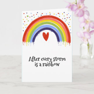 after every storm is a rainbow mental health check card