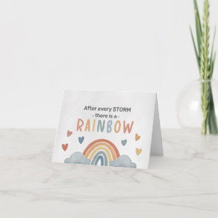 After Every Storm There is A Rainbow IVF Baby Card