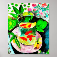 after Henri Matisse, The Goldfish, digital drawing