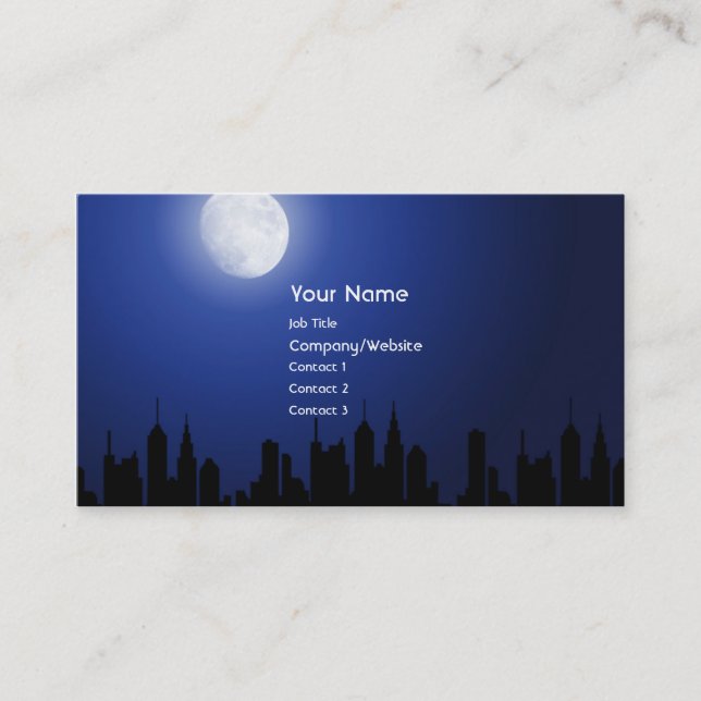 After Hours Business Card (Front)