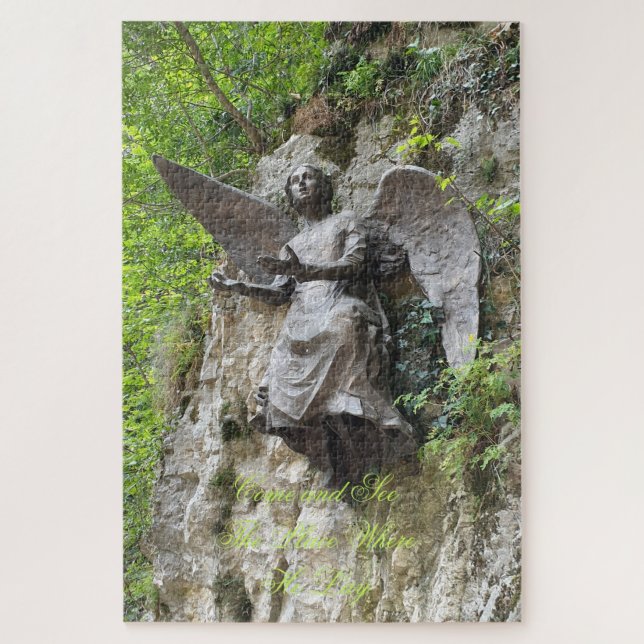 After Jesus Crucifixion, Angel says Come and See Jigsaw Puzzle (Vertical)
