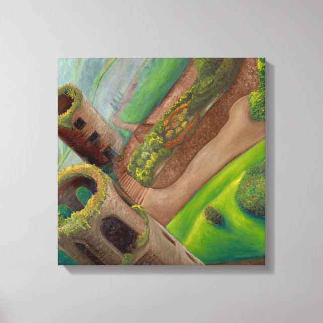 After Kissing the Blarney Stone Canvas Print (Front)