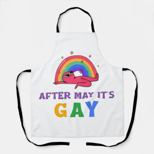 After May It's Gay Funny LGBT Pride Month Apron