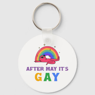 After May It's Gay Funny LGBT Pride Month  Key Ring
