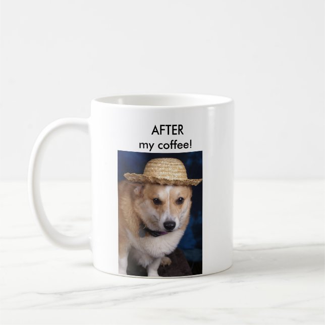 AFTER my coffee! Coffee Mug (Left)