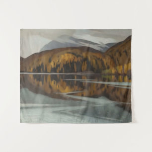 After RainLandscape Painting by A J Casson Tapestry