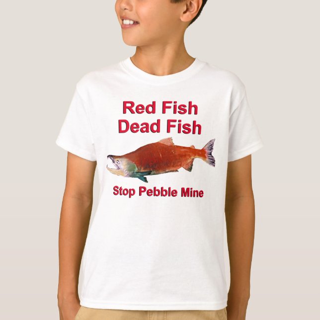 After Salmon - Stop Pebble Mine T-Shirt (Front)