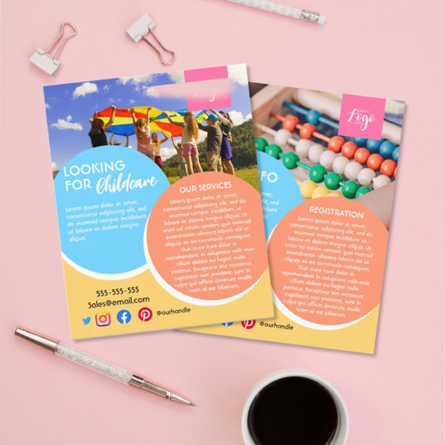after school childcare babysitter daycare kinder flyer (Creator Uploaded)