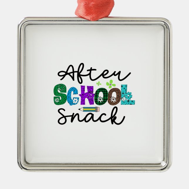 After School Snack Metal Tree Decoration (Front)