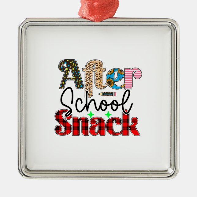 After School Snack Metal Tree Decoration (Front)