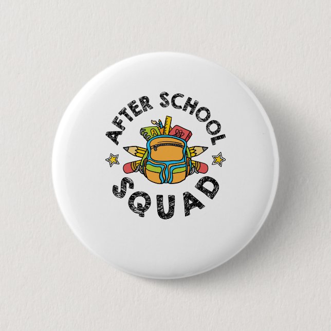After School Squad Enrichment Director Staff 6 Cm Round Badge (Front)